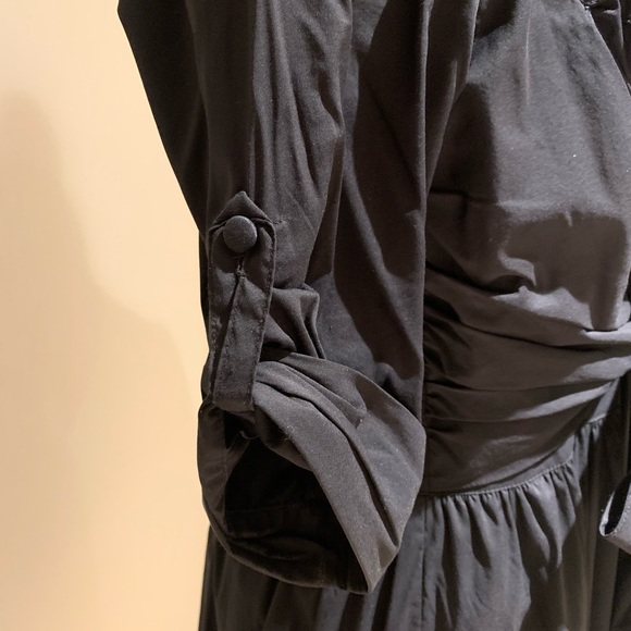 Robert Rodriguez shirt dress in black. Sz 2 - Picture 4 of 10